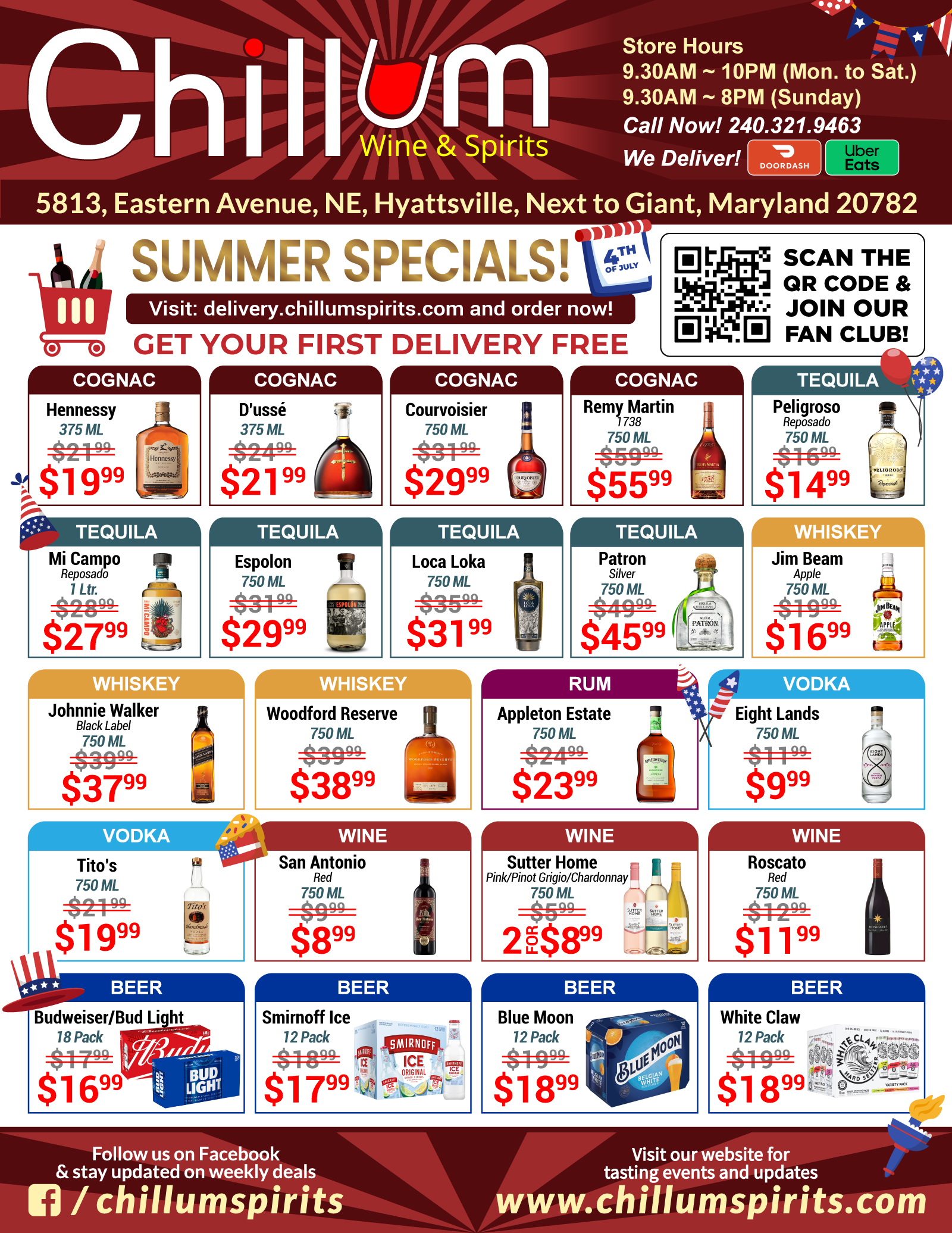 Chillum Wine & Spirits - June Discount Deals