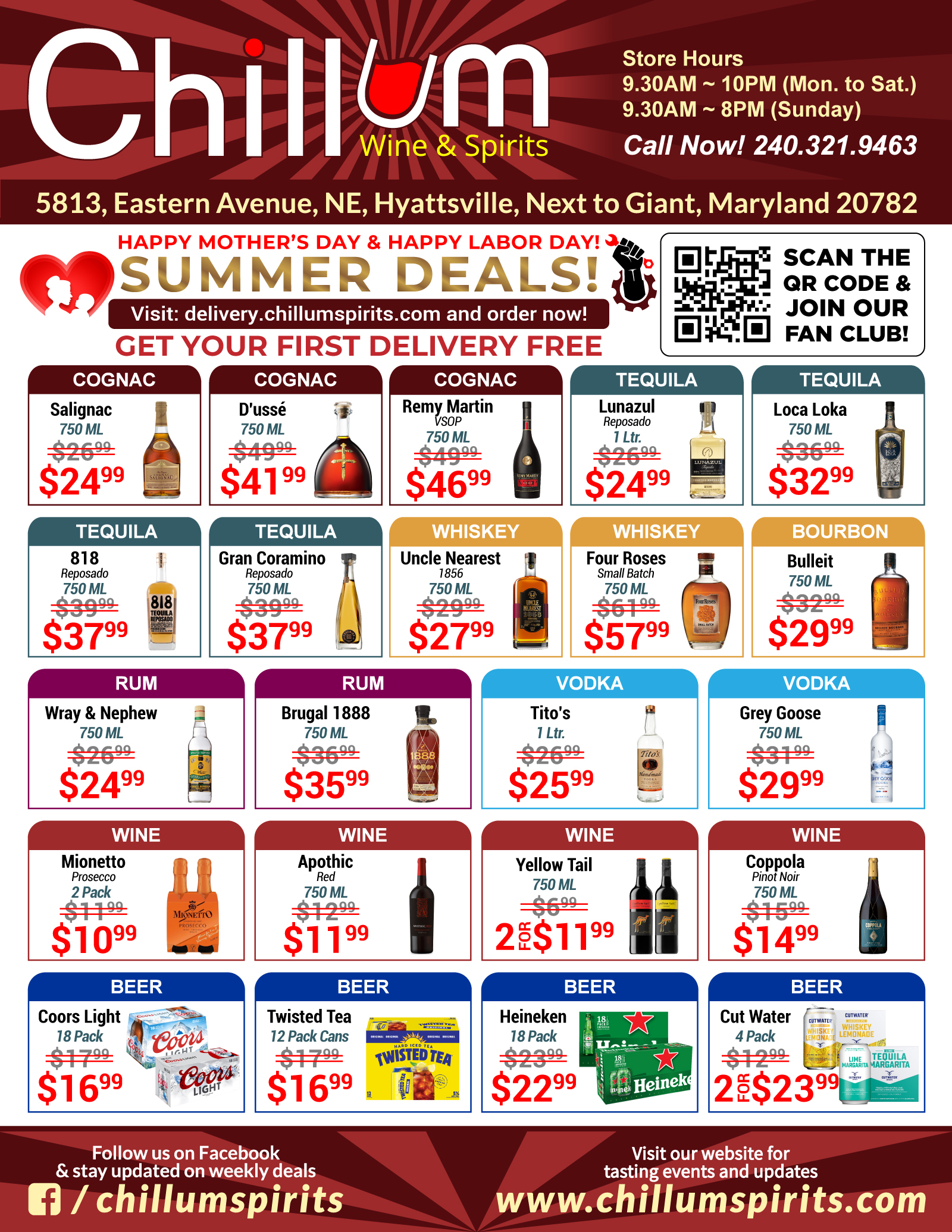 Chillum Wine & Spirits - June Discount Deals